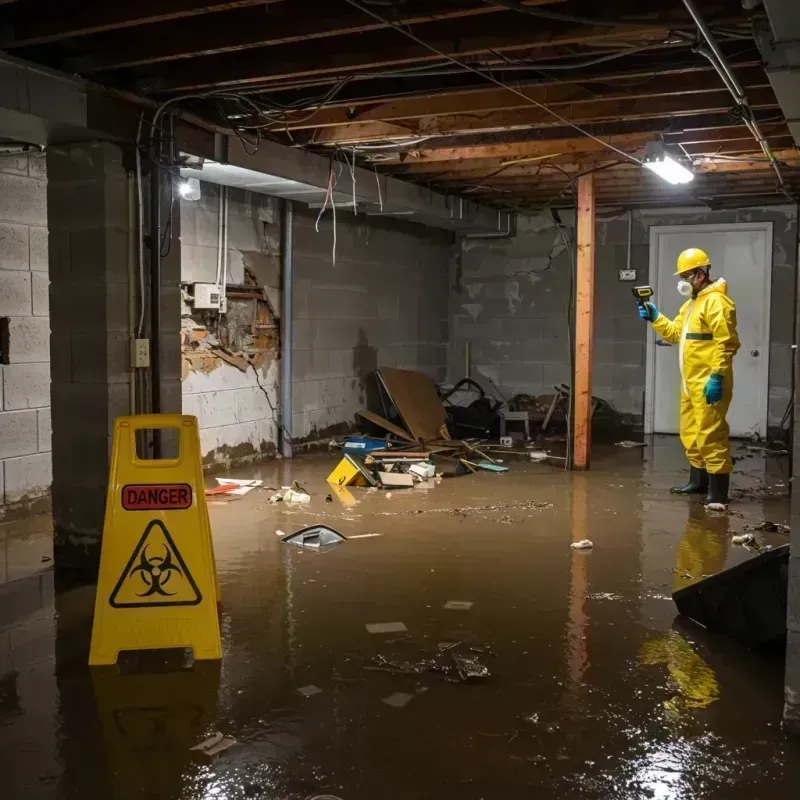 Flooded Basement Electrical Hazard in Franklin County, MO Property